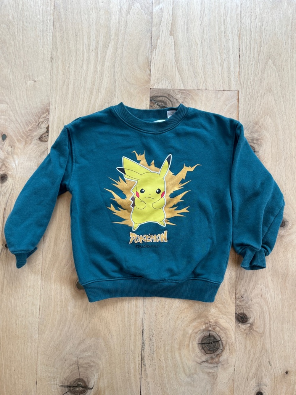Kids' H&M Teal Pikachu Sweatshirt
